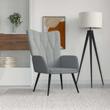 Relaxing Chair Light Grey Fabric