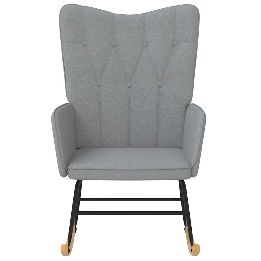 Rocking Chair Light Grey Fabric
