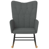 Rocking Chair Dark Grey Fabric - Side View
