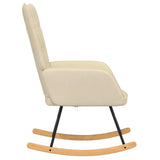 Rocking Chair Cream Fabric - Top-Down View