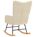 Rocking Chair Cream Fabric - 45-Degree Angle