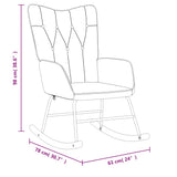 Rocking Chair Cream Fabric