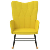 Rocking Chair Mustard Yellow Fabric