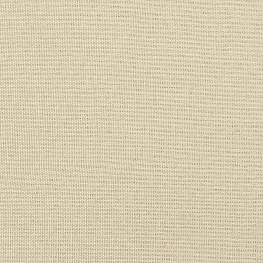 Rocking Chair with a Stool Cream Fabric