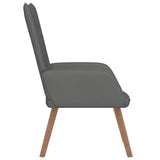 Relaxing Chair Dark Grey Velvet