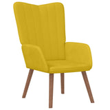 Relaxing Chair Mustard Yellow Velvet