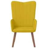 Relaxing Chair Mustard Yellow Velvet - Side View