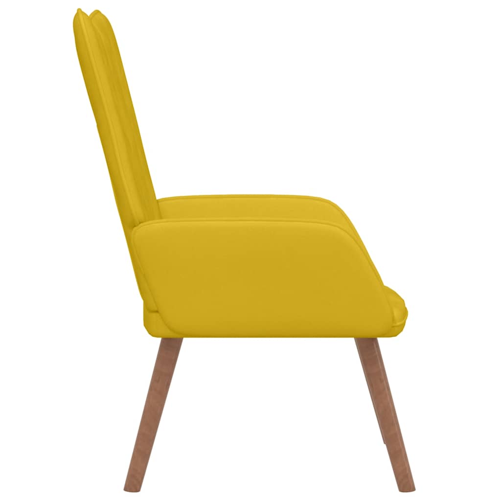 Relaxing Chair Mustard Yellow Velvet