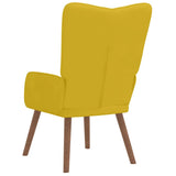 Relaxing Chair Mustard Yellow Velvet