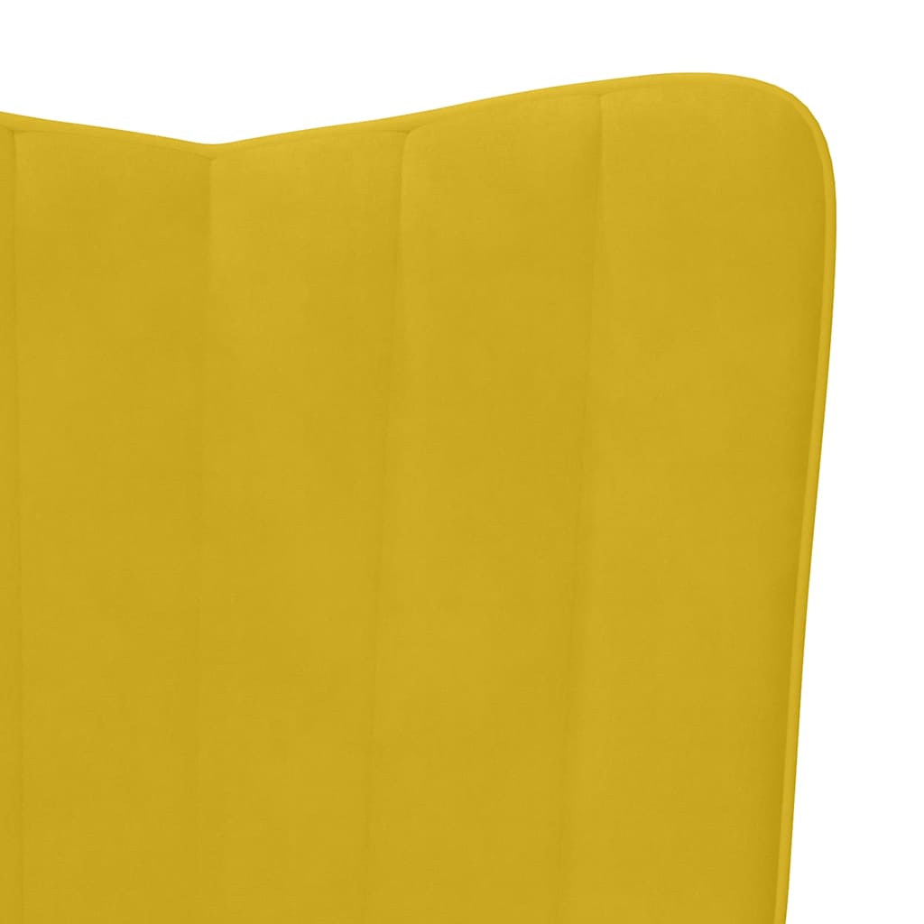 Relaxing Chair Mustard Yellow Velvet