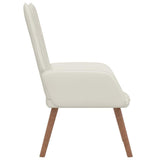 Relaxing Chair Cream White Velvet