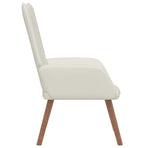 Relaxing Chair Cream White Velvet