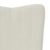Relaxing Chair Cream White Velvet