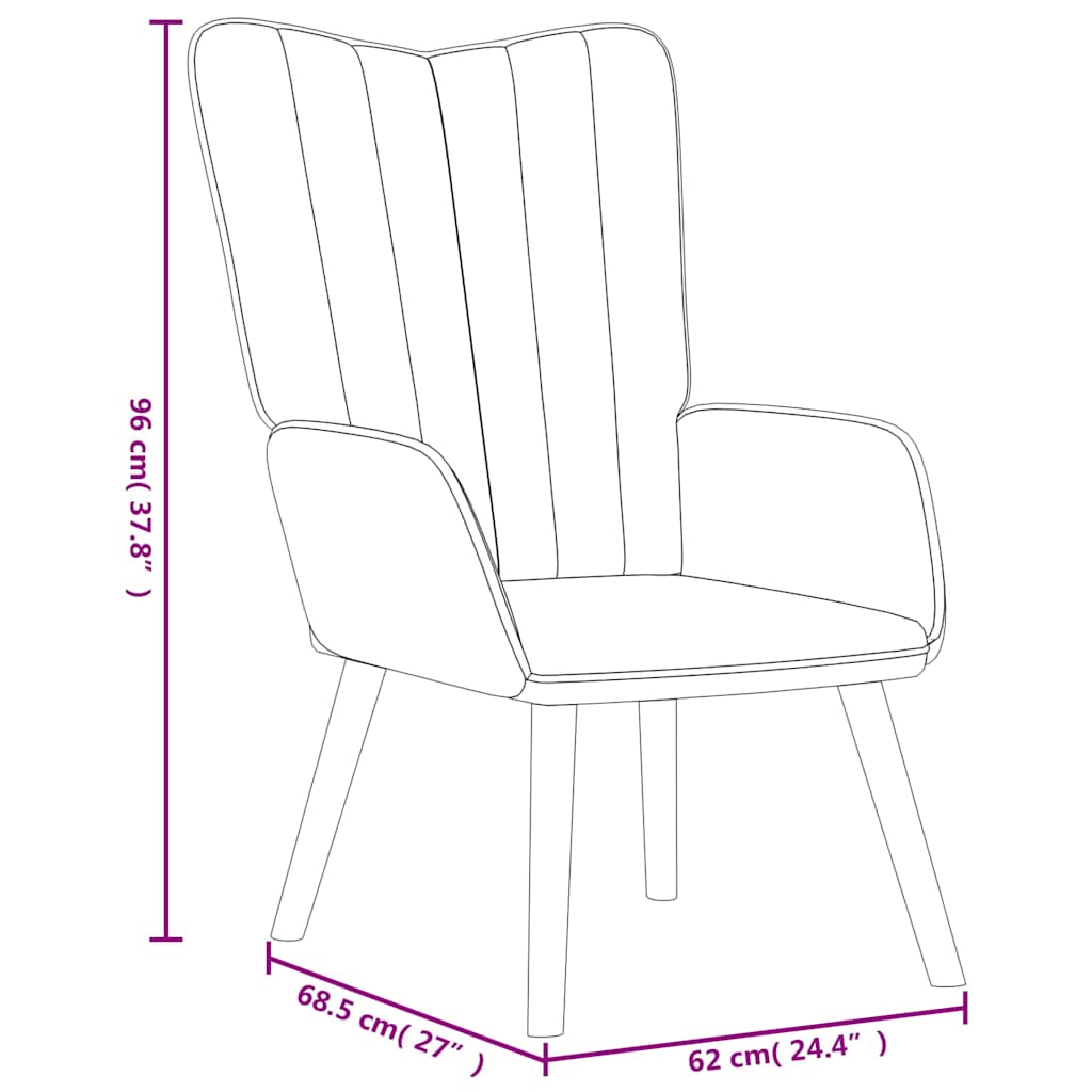 Relaxing Chair with a Stool Mustard Yellow Velvet