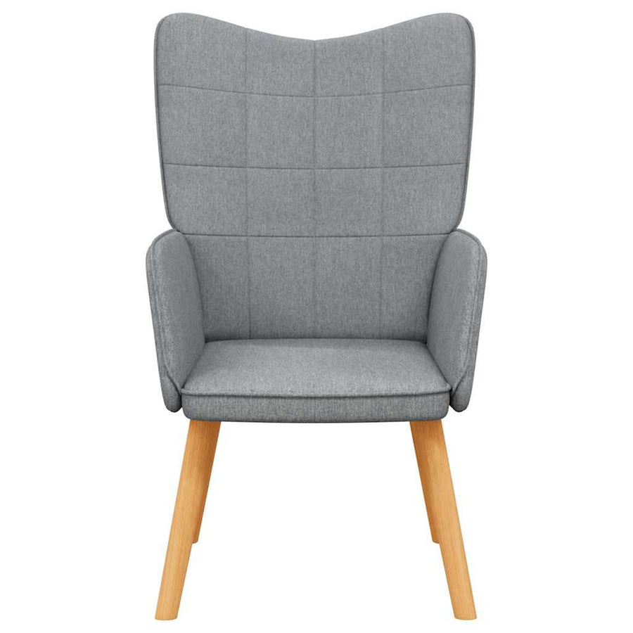 Relaxing Chair Light Grey Fabric