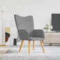 Relaxing Chair Light Grey Fabric