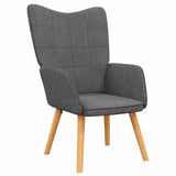 Relaxing Chair Dark Grey Fabric