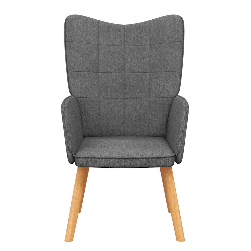 Relaxing Chair Dark Grey Fabric