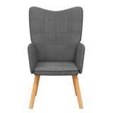 Relaxing Chair Dark Grey Fabric