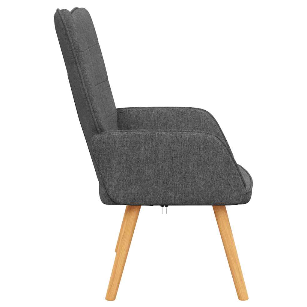 Relaxing Chair Dark Grey Fabric
