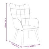 Relaxing Chair Dark Grey Fabric