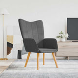 Relaxing Chair Dark Grey Fabric