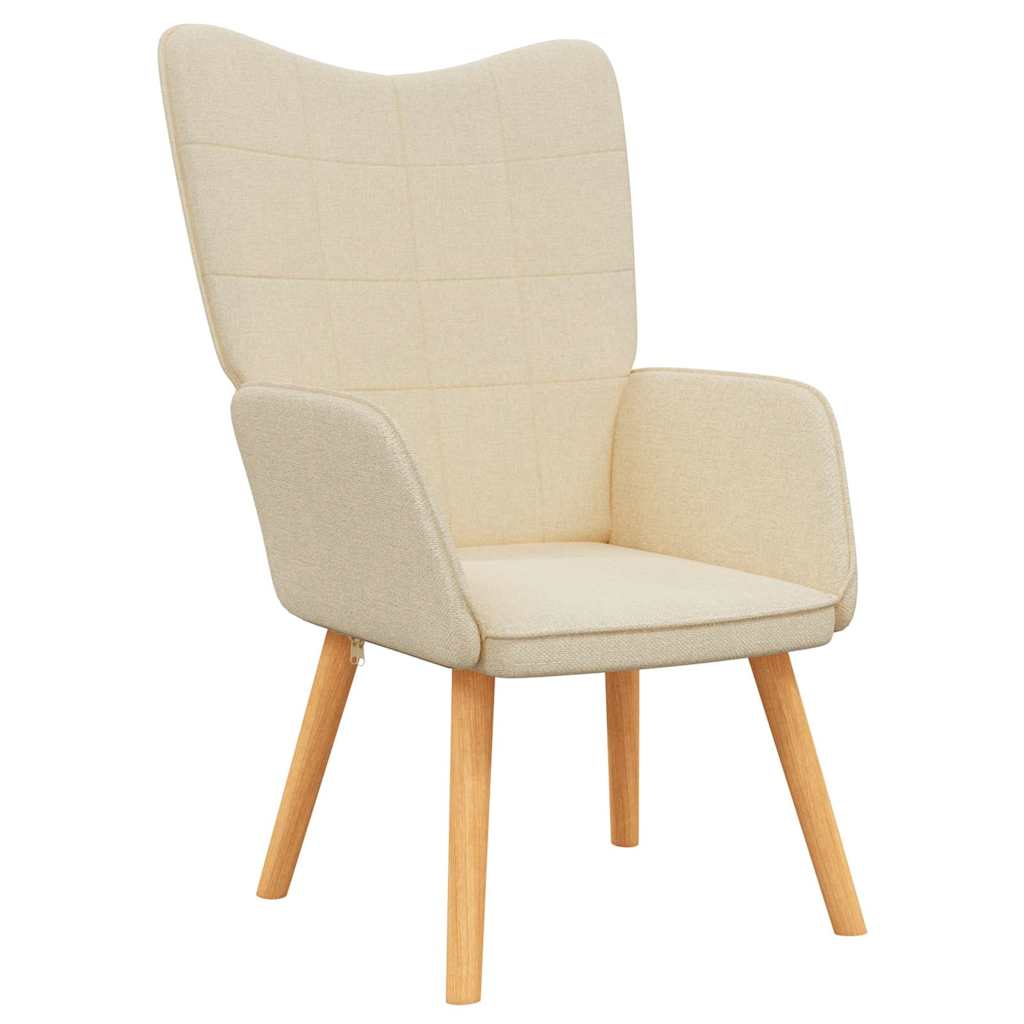 Relaxing Chair Cream Fabric