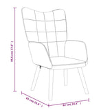 Relaxing Chair Cream Fabric