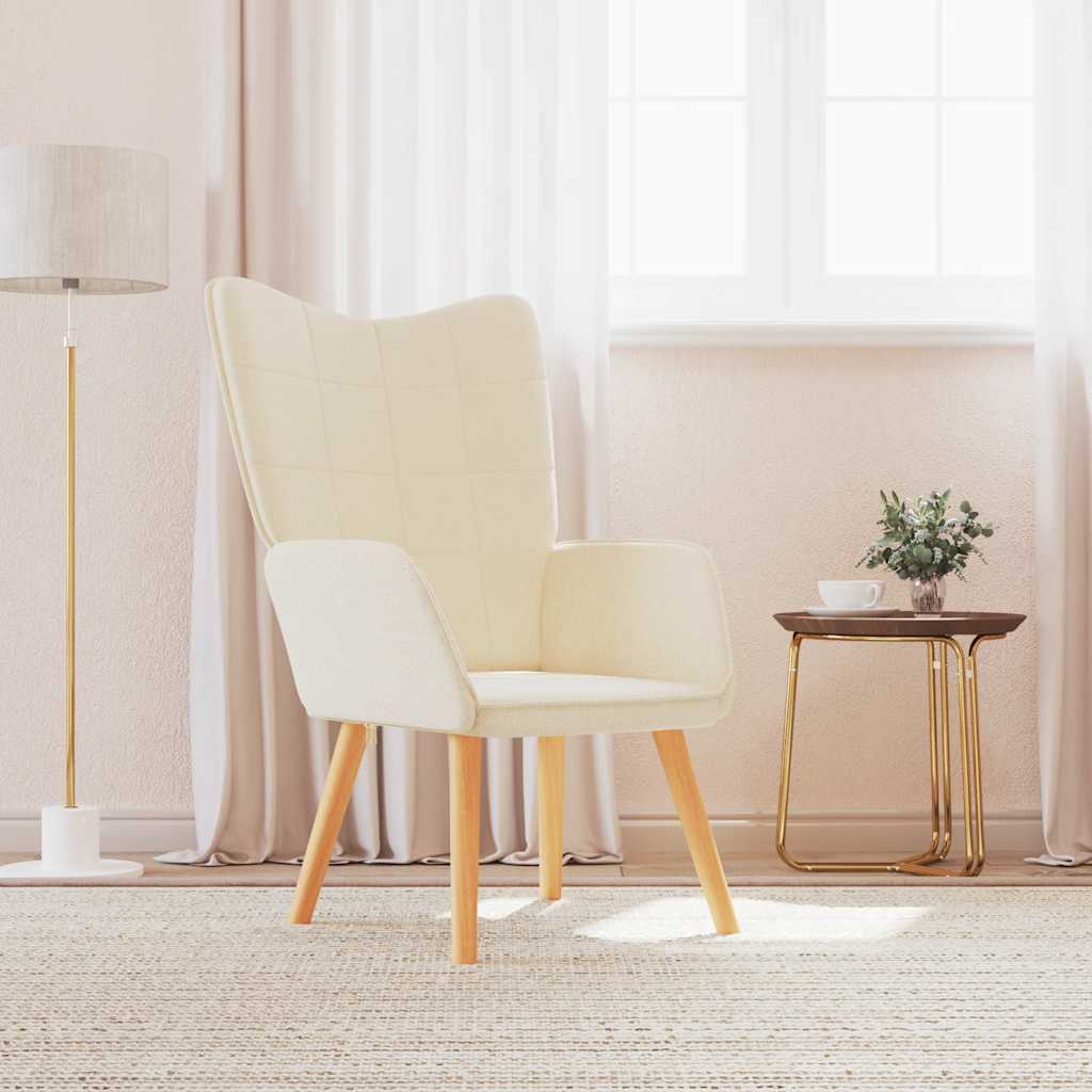Relaxing Chair Cream Fabric