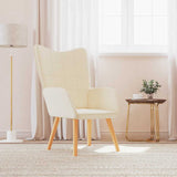 Relaxing Chair Cream Fabric