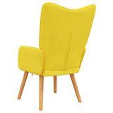 Relaxing Chair Mustard Yellow Fabric - 45-Degree Angle
