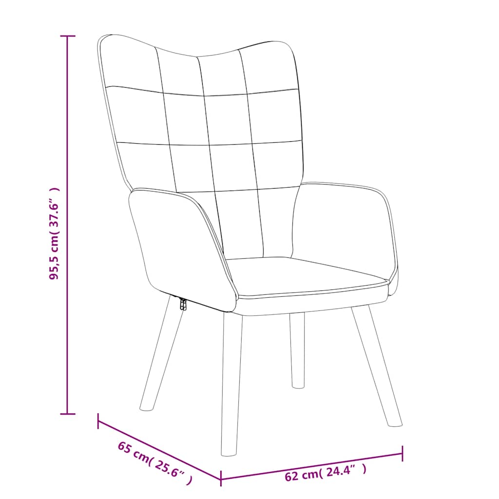 Relaxing Chair Mustard Yellow Fabric