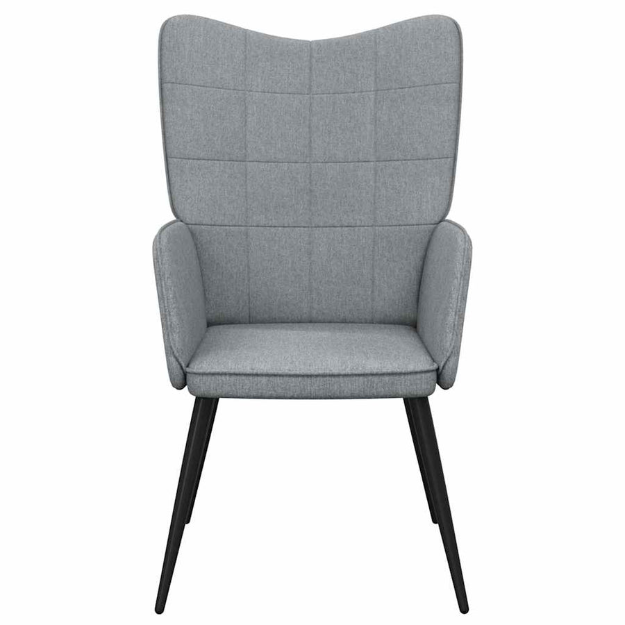 Relaxing Chair Light Grey Fabric