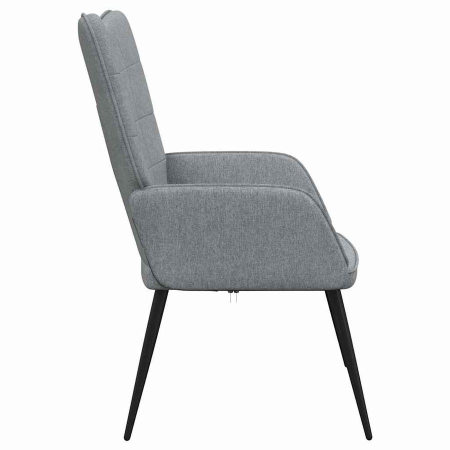 Relaxing Chair Light Grey Fabric