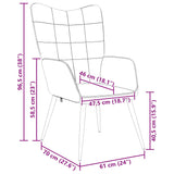 Relaxing Chair Light Grey Fabric - Extra Image