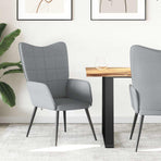 Relaxing Chair Light Grey Fabric