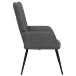 Relaxing Chair Dark Grey Fabric