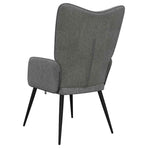 Relaxing Chair Dark Grey Fabric