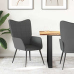 Relaxing Chair Dark Grey Fabric