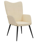 Relaxing Chair Cream Fabric - Front View