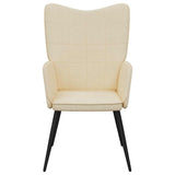 Relaxing Chair Cream Fabric - Side View