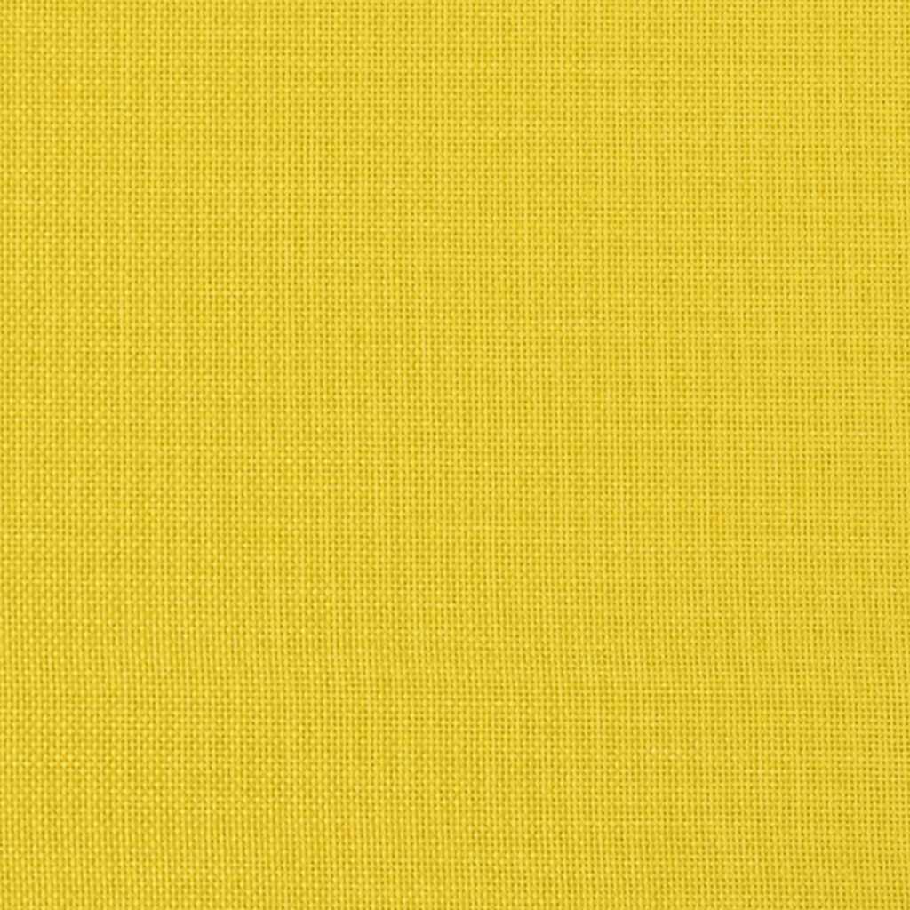 Relaxing Chair with a Stool Mustard Yellow Fabric