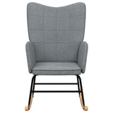 Rocking Chair Light Grey Fabric