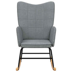 Rocking Chair Light Grey Fabric
