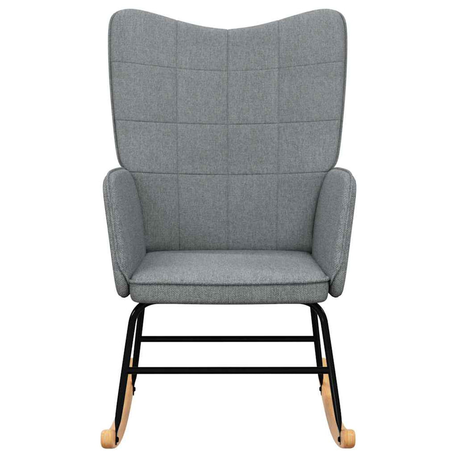 Rocking Chair Light Grey Fabric