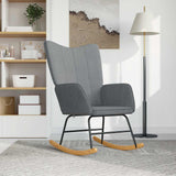 Rocking Chair Light Grey Fabric