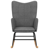 Rocking Chair Dark Grey Fabric - Side View
