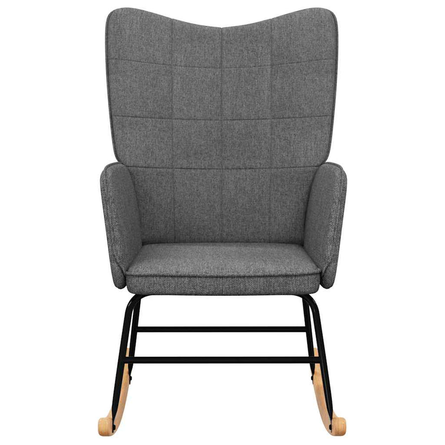Rocking Chair Dark Grey Fabric
