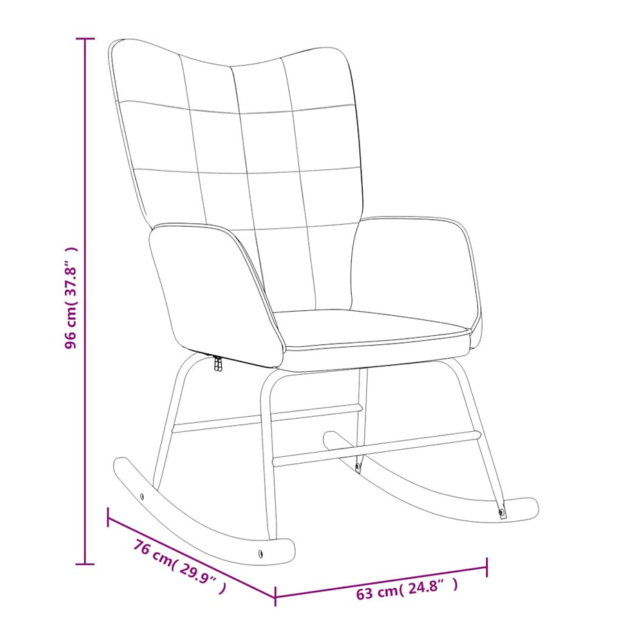 Rocking Chair Cream Fabric