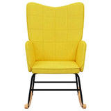 Rocking Chair Mustard Yellow Fabric
